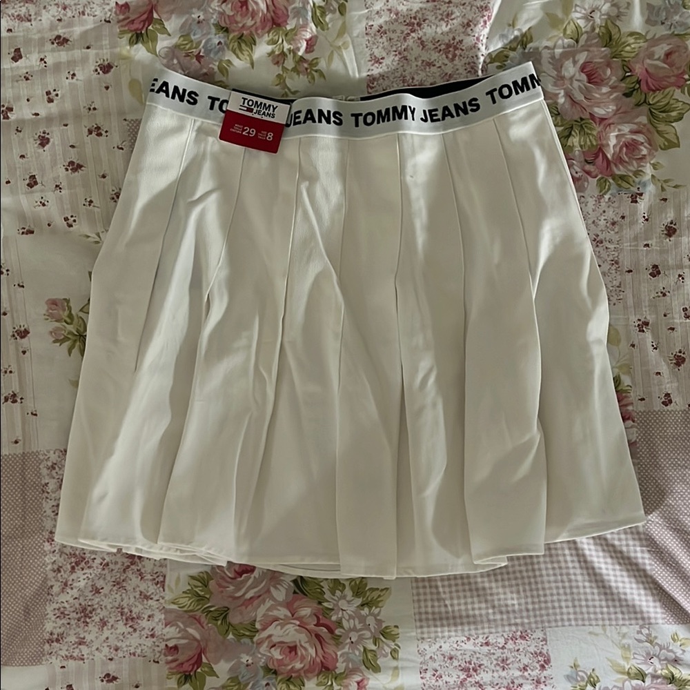 Tommy Hilfiger White Skater Mini Skirt